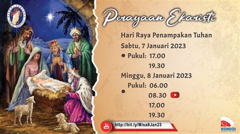 Misa Minggu Hari Raya Penampakan Tuhan Minggu Januari Pukul