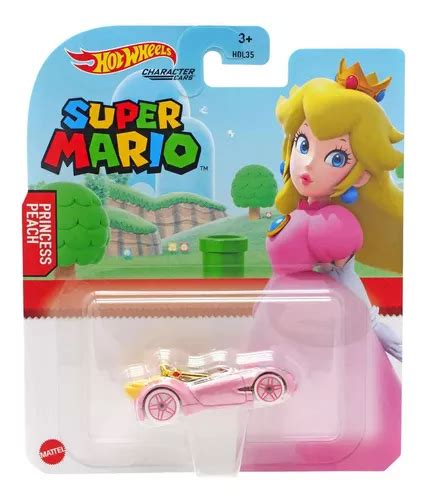 Carros de personagens Hot Wheels Super Mario Princesa Peach Color Rosa Frete grátis