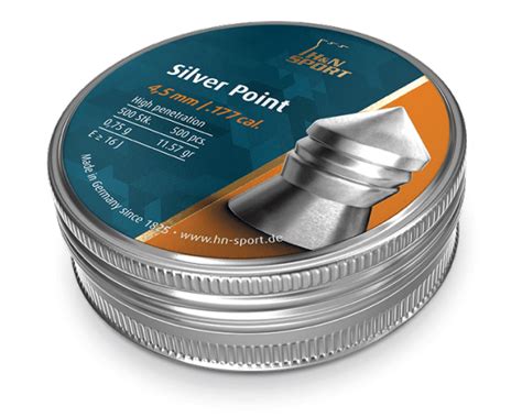 Пули пневматические H&N Silver Point 0.75 гр (500 шт) Пули для воздушки ...