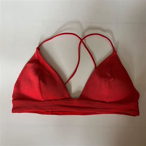 H M Red Bikini Women S Fashion Swimwear Bikinis Swimsuits On Carousell