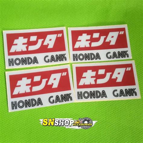 Jual Stiker Honda Gank Shopee Indonesia