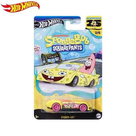 Машинка коллекционная Mattel Hot Wheels 2024 GDG83 Губка Боб Квадратные Штаны PONY UP купить с
