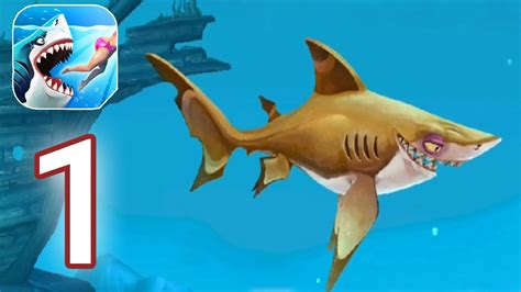 Hungry Shark World Gameplay Walkthrough Part 1 Blacktip Reef Shark