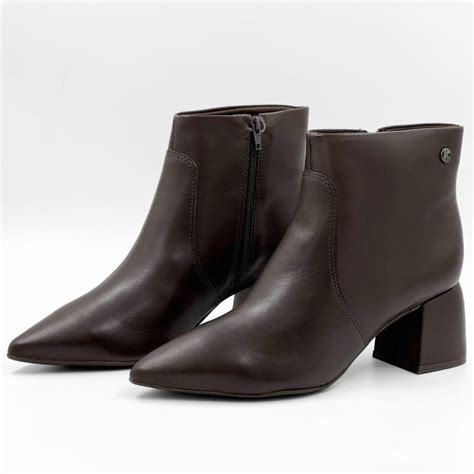 Bota Bico Fino Bottero - Bota Cano Curto Feminina Bico Fino Bottero