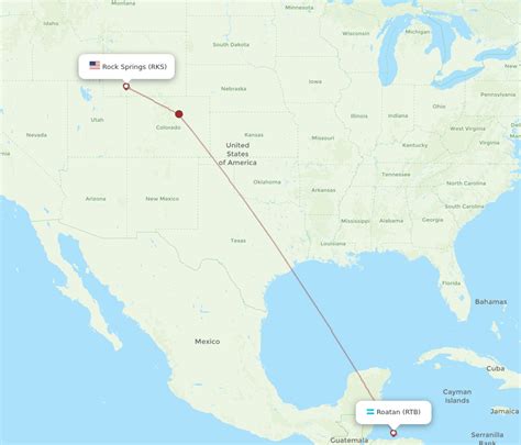 All Flight Routes From Roatan To Rock Springs Rtb To Rks Flight Routes