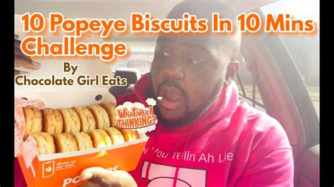 10 Popeyes Biscuits In 10 Minutes By Chocolategirleats Youtube