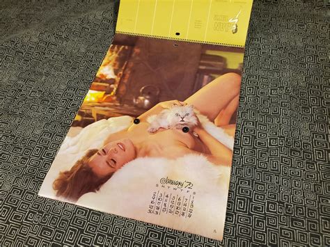 Nude Calendar Gift For Garage Or Auto Shop Decor Topless Women Mature Theme Nude