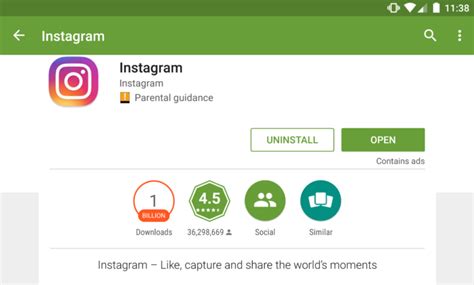 instagram reaches  billion installs   play store   app