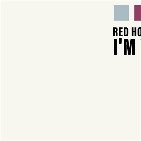 Red Hot Chili Peppers I M With You Poster Album Cover Poster Sold By Nimroayoti Sku