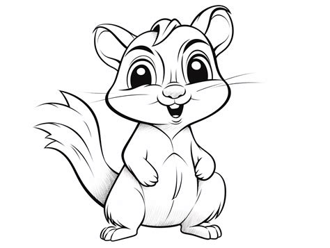 chipmunk coloring project coloring page