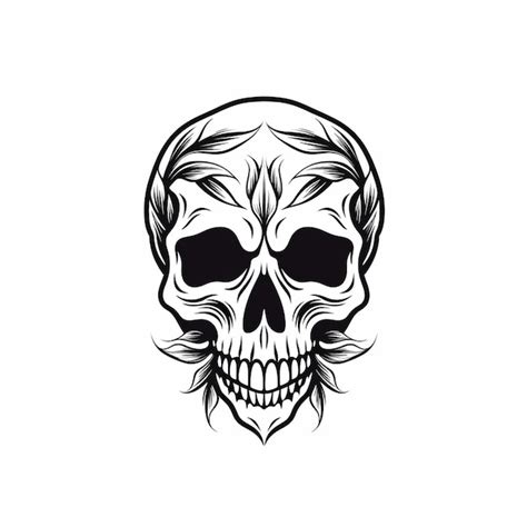 Premium Ai Image Phone Case Design With Skull