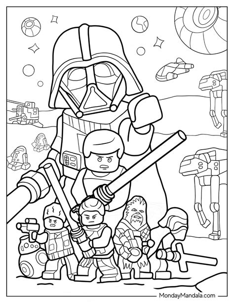 24 Lego Star Wars Coloring Pages (Free PDF Printables)