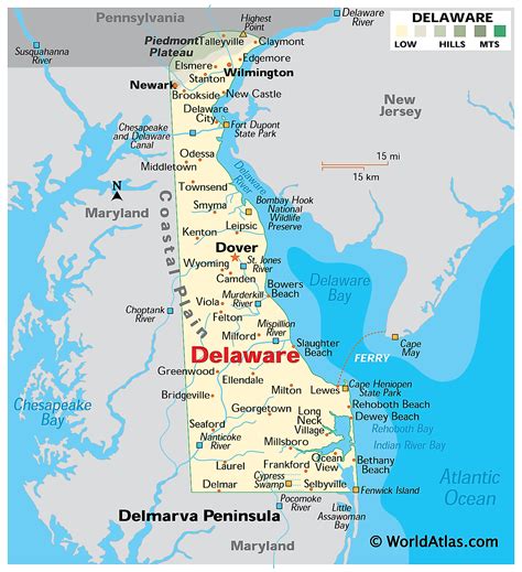 Delaware Maps & Facts - World Atlas