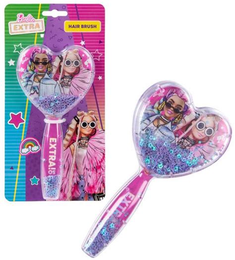 Barbie Hair Brush Girls Detangler With Sparkling Sequins