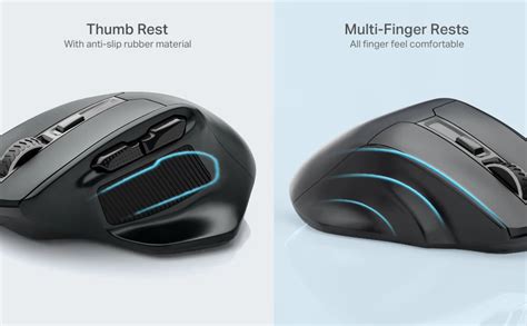 large wireless mouse   ergonomic  versatile
