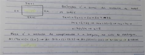 Considere O Seguinte Retângulo Com As Dimensões Dadas Em Forma De