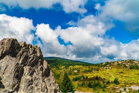 Beautiful Landscape In Grayson Highland State Park Virginia Stock