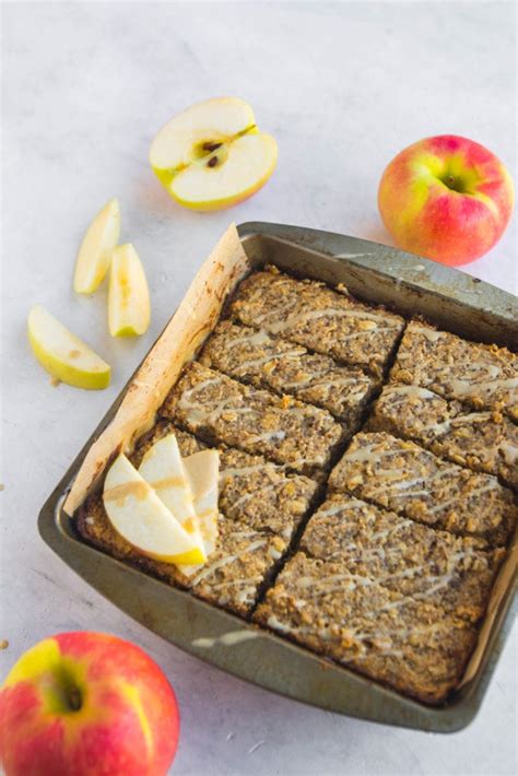 Salted Caramel Apple Breakfast Bars FromMyBowl GlutenFree Vegan 2