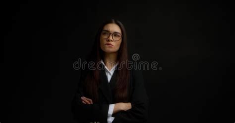 Brunette Bites Her Lip And Slowly Taking Off Her Bra Slow Motion Stock Footage Video Of