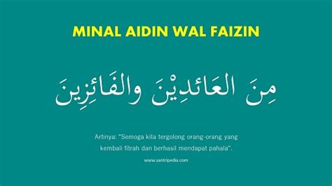 Ucapan Minal Aidin Wal Faidzin 2021 Newstempo