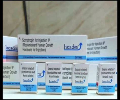 Headon Somatropin Hgh Injections Packaging Size 10 4iu In 1 Injection At Rs 7000box Human