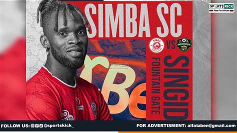 Live SIMBA SC Vs SINGIDA FOUNTAIN GATE TAZAMA HAPA LIGI KUU YA