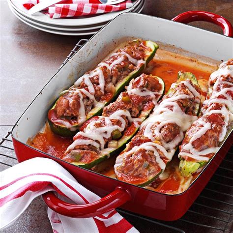 Stuffed Zucchini Recipe Taste Of Home