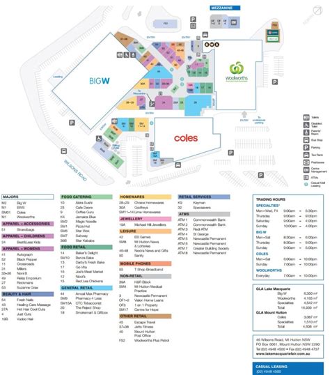 Macquarie Centre Map