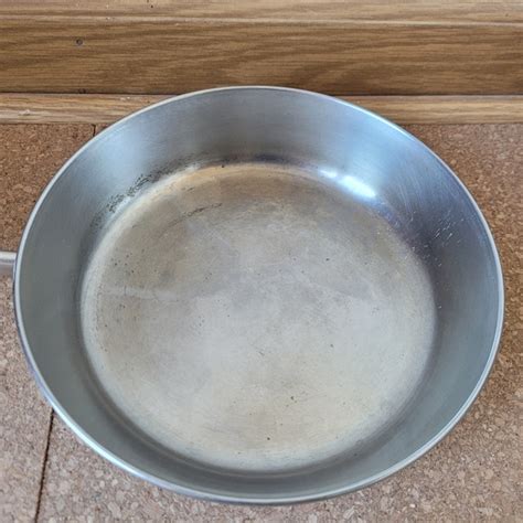 Vintage Kitchen Revere Ware 81 Usa 8 Inch Copper Bottom Stainless Steel Saute Pan Vintage