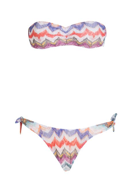 Missoni Chevron Print Bikini Multicolour MMP BR FCSM H