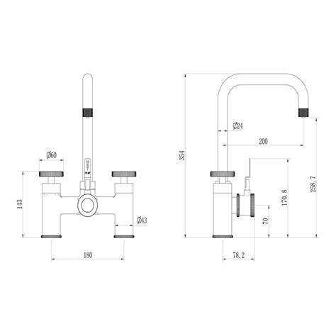 Easton Chrome Industrial Bridge 3 In 1 Instant Hot Boiling Water Kitchen Tap Set Including