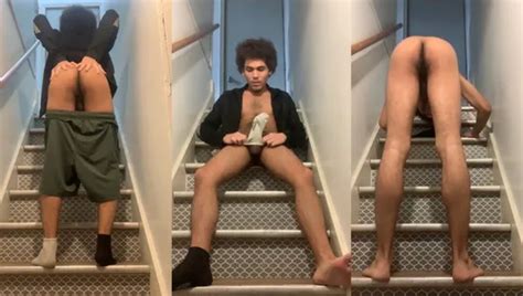 Lowering My Shorts And Showing My Ass Off At Staircase Gay Emo Amateur Porn XHamster