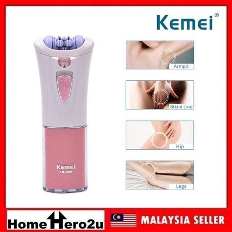 Kemei Km Women Epilator Full Body Bikini Hair Removal Trimmer Battery Powered Shaver