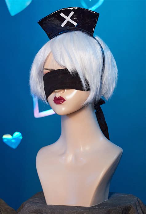 Halloween N Automata Dress And Gloves With Thigh Socks B Derivative Punk Sexy Lingerie Top