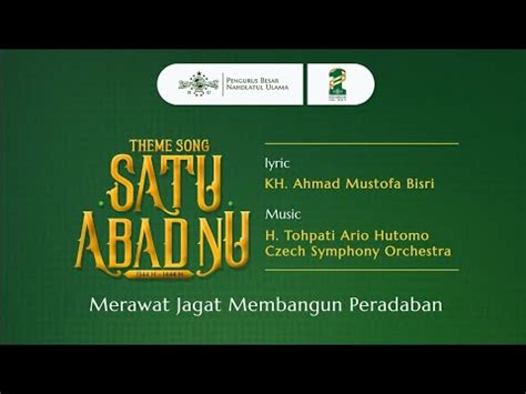 Theme Song Satu Abad Nahdlatul Ulama Youtube