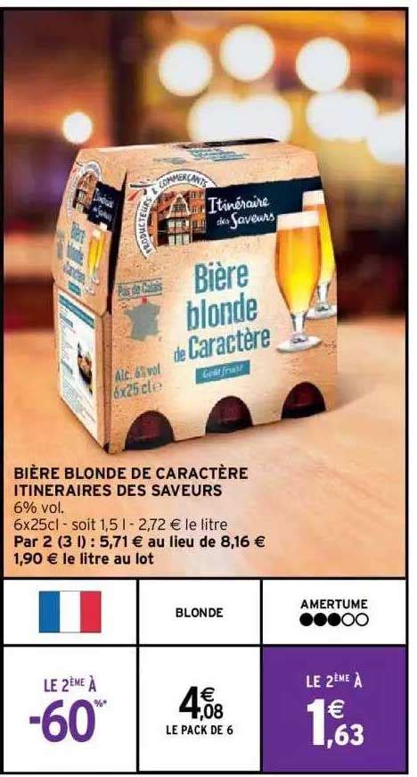Promo Bi Re Blonde De Caract Re Itin Raire Des Saveurs Chez Intermarch Icatalogue Fr