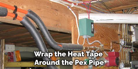 how to install heat tape on pex pipe