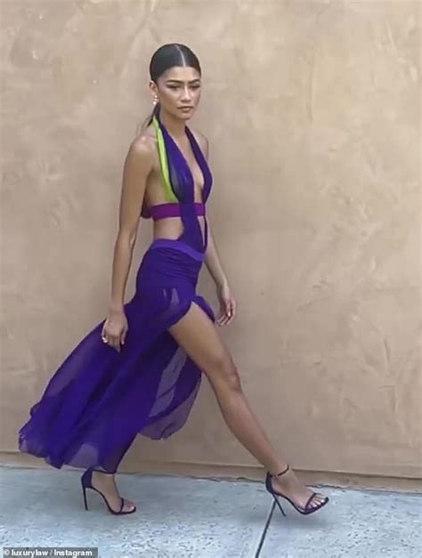 Zendaya Looks Fierce In A Skimpy Plunging Dress For The Bet Awards As