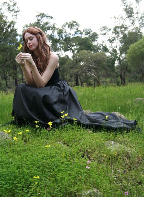 Free Images Grass Girl Field Lawn Meadow Model Sitting Dress