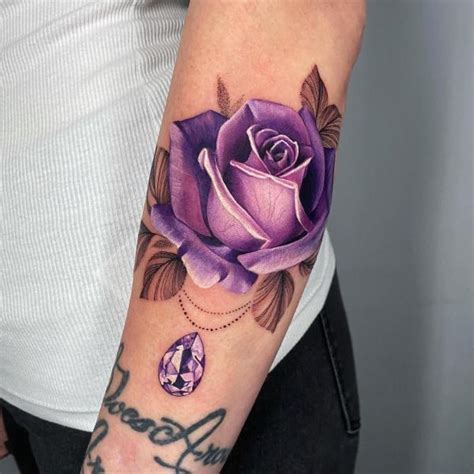 Purple Rose Tattoo Symbolism