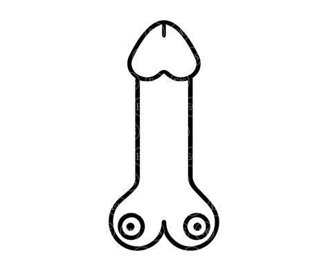 Penis Svg With Boobs Svg Tits Svg Clip Art Vector Cut File Etsy