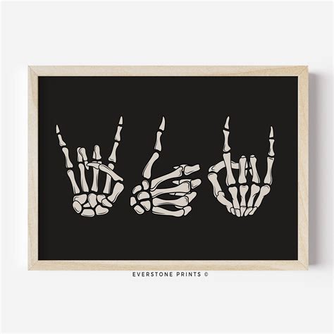 Skeleton Hands Halloween Art Skeleton Art, Halloween Art Prints, Skull Hand Halloween Printable ...