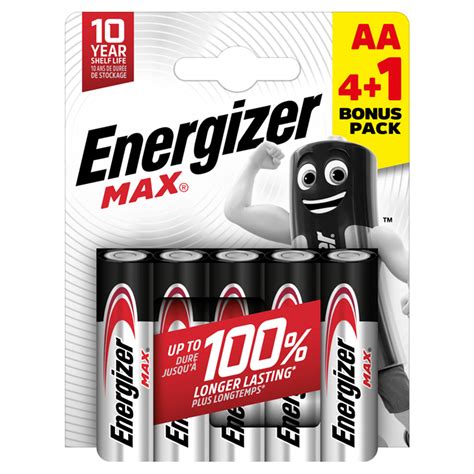 Energizer Max Aa Batteries Alkaline 5 Pack One Stop