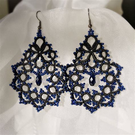 Фриволите Серьги С Бисером Лучшая Фото Подборка