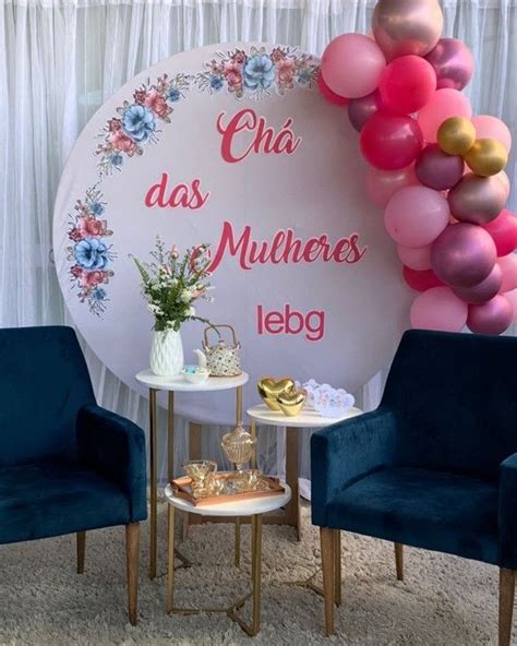 Como fazer um chá para o Dia da Mulher Decorações para chá Decoração