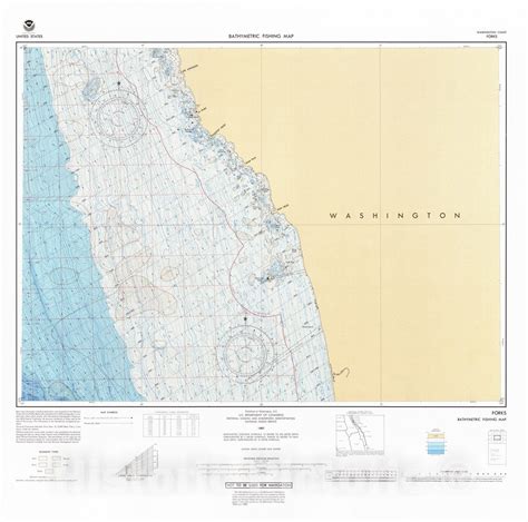 Historic Nautical Map - Forks, WA, 1987 NOAA Bathymetric Map-Fishing