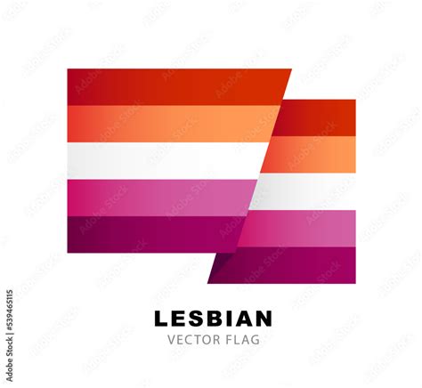 The Flag Of Lesbian Pride A Colorful Logo Of One Of The LGBT Flags Sexual Identification