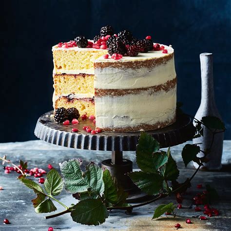 Naked Blackberry Sour Cream Cake Recipe Woolworths
