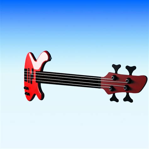 3d bass guitar