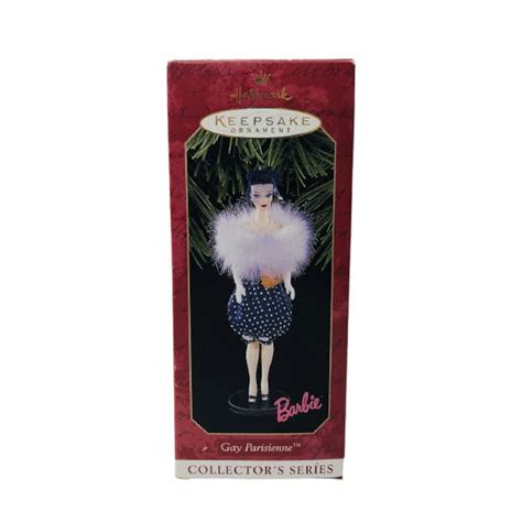 Gay Parisienne Barbie Hallmark Keepsake Christmas Tree Ornament Qxi Nib New In Box